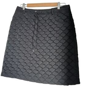 Lafayette 148 New York Skirt Quilted A-Line Puffer Mini Size 8